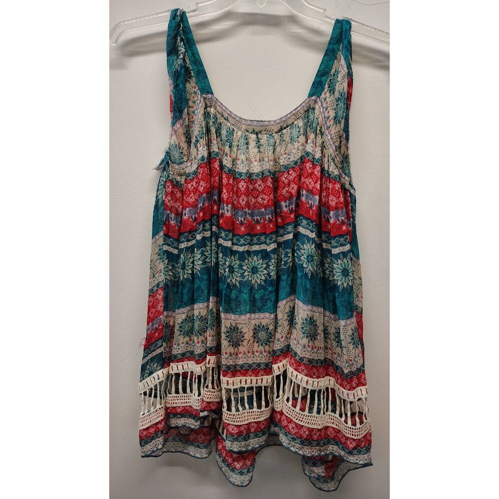 Nwt Boho Multi Color Flowy Summer Top - image 2